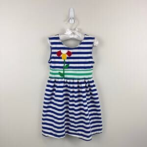 Florence Eiseman Stripe Knit Dress with Flower 4T